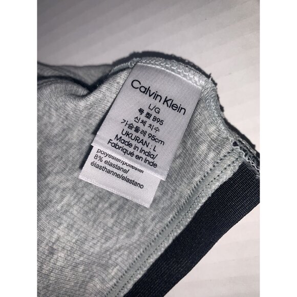 CALVIN KLEIN Gray Wireless  Bralette Size‎ Large - Picture 6 of 8